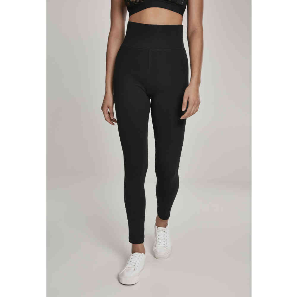 Urban Classics - High Waist Jersey Leggings - Noir